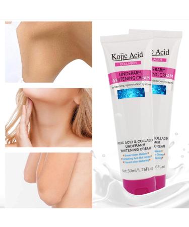 Kojic Acid Skin Lightening Cream Underarm Cream Intimate Area Dark Spot Corrector Whitening Cream for Body Underarms Armpit Knees Legs and Inner Thigh Cream for Acanthosis Nigricans Non-Greasy - Buy Online on GoSupps.com