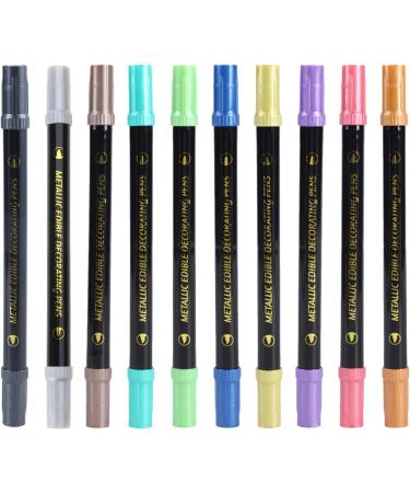 SUXINRY Food Decorating Pens Edible Marker Double Sided Pens Fade-Resistant Easily Decorate Desserts Fondant Cake Cookie - Buy Online on GoSupps.com