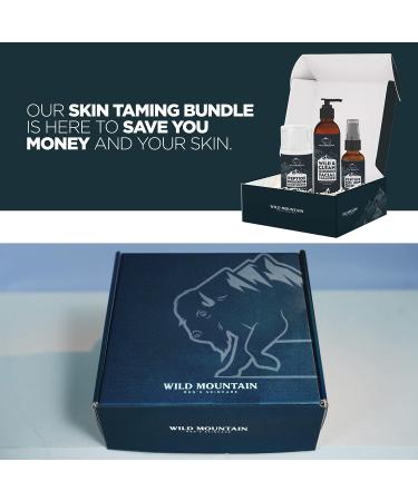 Men's Facial Care Kit: Skincare Set with Serum, Cleanser, and Moisturizer - Buy Online on GoSupps.com