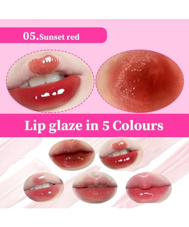 Katyjun 5pcs Lip Gloss for Girls Long Lasting Lip Oil Korean Style - Buy Online on GoSupps.com