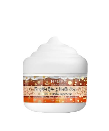 Hempz Pumpkin Spice & Vanilla Chai Exfoliating Body Scrub - Fall Scented Sugar Scrub for Shower & Bath (4 Oz) - Ideal for Men & Women - Buy Online on GoSupps.com