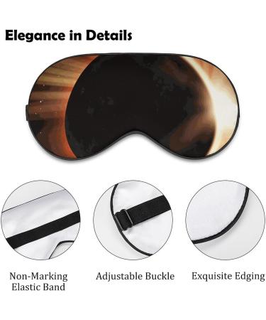 Original Eclipse of Moon Sleep Mask Eye Cover for Sleeping Blindfold with Adjustable Strap Blocks Light Night Travel Nap for Men Women - Buy Online on GoSupps.com