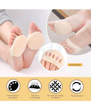 Buy 2 Pair Metatarsal Forefoot Pads - Soft Football Cushion & Midfoot Support - Multiple Colors - Buy Online on GoSupps.com