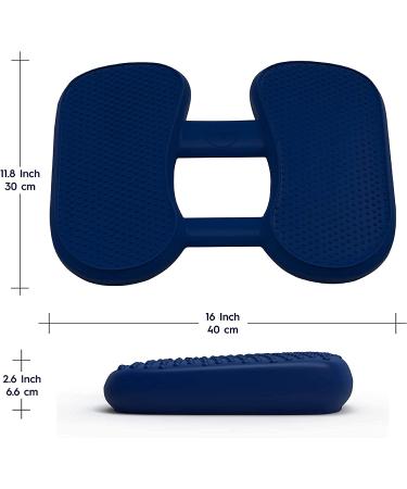 Bouncyband Wiggle Feet - Dark Blue 12x15x2.5 Foot Fidget Cushion for Sensory & ADHD - Alleviate Anxiety, Stress, Hyperactivity & Boredom - Buy Online on GoSupps.com