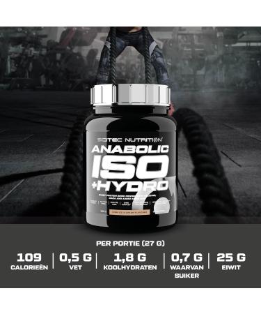 Scitec Nutrition Anabolic Iso+Hydro whey protein blend with creatine Maca and amino acids ZMB6 complex for testosterone maintenance 920 g Strawberry Strawberry 920 g - Buy Online on GoSupps.com
