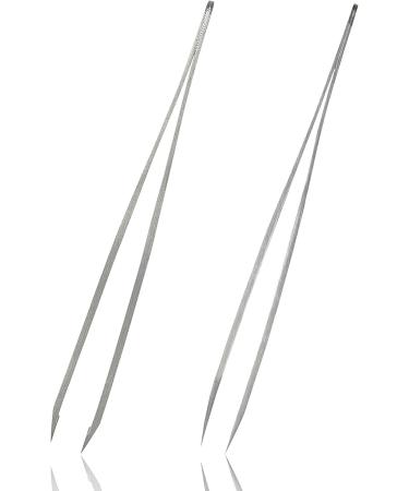 Rubis Tweezers Set - Precision Slanted & Pointed Stainless Steel Eyebrow and Splinter Tweezers for Flawless Grooming | International Shipping - Buy Online on GoSupps.com
