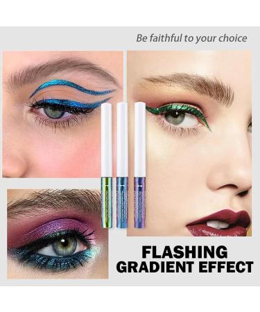  EONFAVE EONFAVE Chameleon Liquid Eyeliner Waterproof Liquid Eyeliner Metallic Glitter Pencil Multichrome Eyeshadow Ultra Fine Tip (05#blue-violet) - Buy Online on GoSupps.com