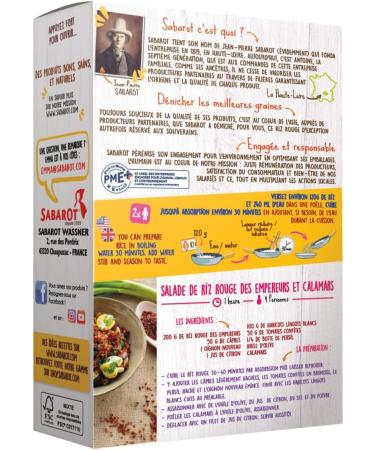  Sabarot Sabarot - Emperor's Red Rice - 400g Box - Buy Online on GoSupps.com