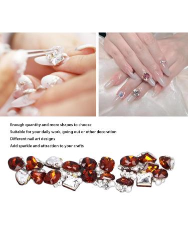 Nail Set Crystal Nail Accessories Set Bling Shiny Nail Art Decor with Endless Versatility and Trend Choices Suitable for Beauty Salon (06) - Buy Online on GoSupps.com