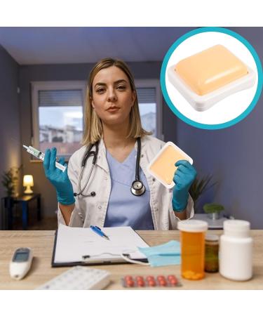 Baluue 3 PCS Intramuscular Injection Training Pad Set - Silicone Human Skin Trainer 8X7.5CM - Pack of 3 - Buy Online on GoSupps.com