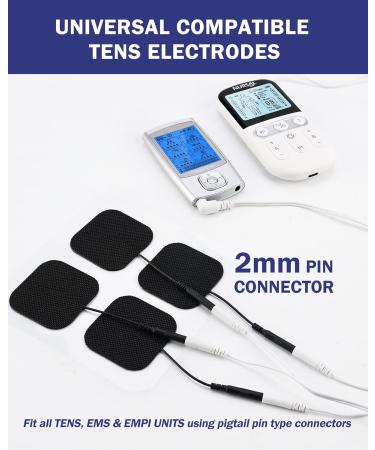 Buy Nursal TENS Unit Replacement Pads - Reusable Self-Adhesive Electrodes (20 Pack) - Compatible with TENS 7000 AUVON Etekcity - Latex Free Pigtail Design - Buy Online on GoSupps.com