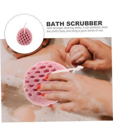 COOLHIYA Bath Sponge Exfoliating Tool Shower Scrubber Body Sponges Reusable Frosted Ball Bath Sponges for Shower Women Exfoliating Sponge Skin Body Scrubber Pink Child Pouf Tub Polyurethane - Buy Online on GoSupps.com