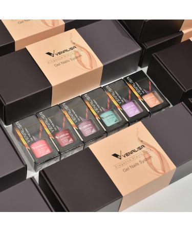 VENALISA Fall Gel Nail Polish Set - 12 Colors (Green Brown Yellow Glitter Red) - 7.5ml Soak Off UV LED Nail Gel for DIY Manicure & Salon Use - International Shipping Available - Buy Online on GoSupps.com