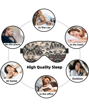Buy Landscape Painting Print Eye Mask - Ultra-Soft Light-Blocking for Comfort & Restful Sleep | International Shipping - Buy Online on GoSupps.com