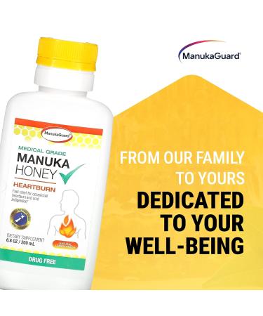 ManukaGuard Heartburn Neutralize 6.8oz - Natural Lemon Peach Relief for Heartburn & Acid Reflux - Fast International Shipping - Buy Online on GoSupps.com