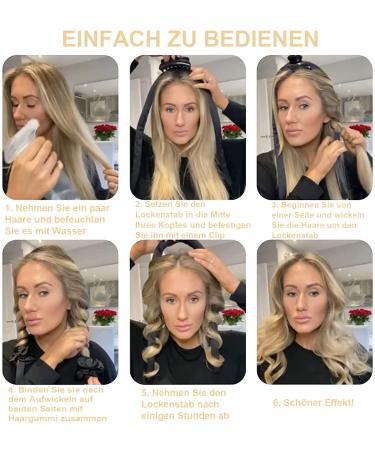 Overnight Curlers - Heat-Free Curls with Headband Curlers | Perfect for Long Hair - Shop Champagne Color - Buy Online on GoSupps.com