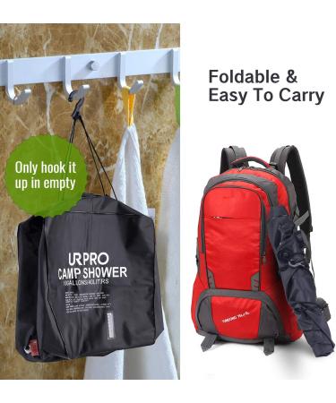 URPRO 10 Gallons Solar Shower Bag - Outdoor Camping & Hiking Hot Water Heater 45C - Buy Online on GoSupps.com
