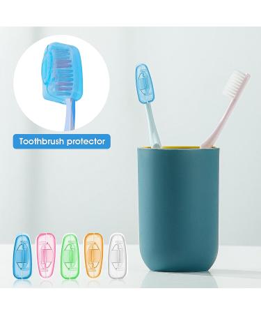Buy Aster 20-Piece Toothbrush Covers - Portable Travel Caps in 5 Colors for Home Camping & School - International Shipping Available - Buy Online on GoSupps.com