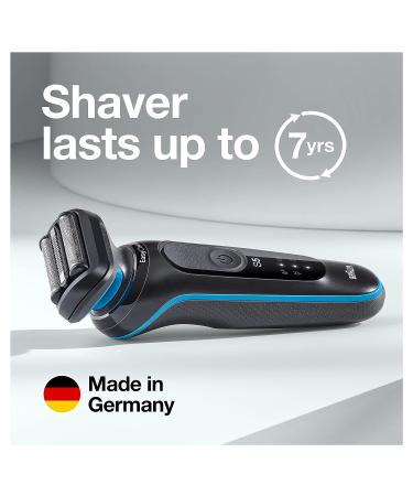 Braun Series 5 5020 Electric Razor for Men Foil Shaver with Beard Trimmer - Rechargeable, Wet & Dry with EasyClean - Black - Buy Online on GoSupps.com