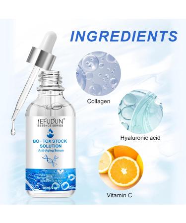 Buy Botox Face Serum - Anti-Aging Instant Tightening Reduce Wrinkles & Fine Lines Boost Collagen Hydrate Skin | International Shipping Available - Buy Online on GoSupps.com