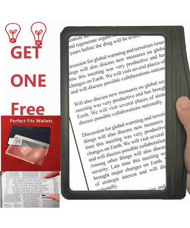 Magnifying Glasses with LED Light Perfect for Hobby Crafts Reading Small Prints Reading for Newspaper Or Books & Low Vision Close Work 12 Anti-Glare Dimmable LED 4xMagnifier 8X6 - Buy Online on GoSupps.com