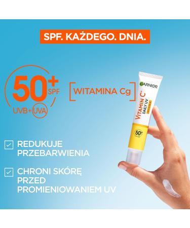 L'Oreal Garnier Vitamin C Day Brightening Liquid with SPF50+ invisible 40 ml - Buy Online on GoSupps.com