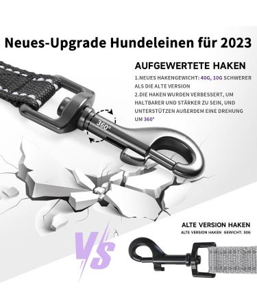 Demigreat Reflective Dog Leash - 3m/5m/10m/15m/20m | Padded Handle Durable Training Leash for Small to Large Dogs - Buy Online on GoSupps.com
