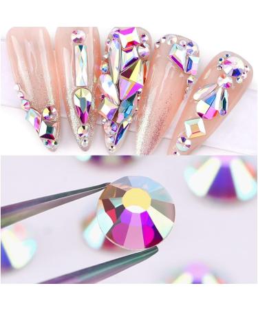 YHMQ 2160 Pieces Rhinestones for Nails - Clear AB SS20 (4.6-4.8mm) Nail Crystals | International Shipping Available - Buy Online on GoSupps.com