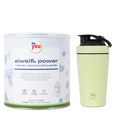 Power protein according to Dr.Strunz with free-shaker Mint I Good creamy creamy multi-component egg whites: whey soy milk chicken egg protein + L-carnitine vitamins minerals i CS 156 (pure) - Buy Online on GoSupps.com