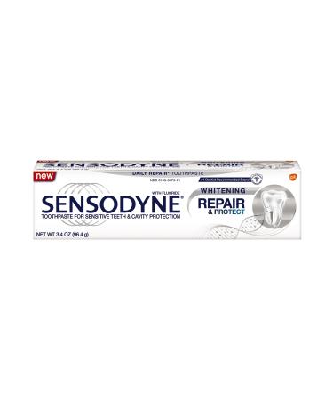 Sensodyne Repair and Protect Whitening 3.4 Ounce (Pack of 12)