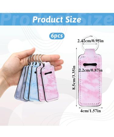 Prasacco 6-Piece Chapstick Holder Keychain Set | Colorful Lip Balm Holders & Travel Accessories for Women - Buy Online on GoSupps.com