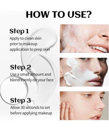 Poreless Face Primer Strong Adhesion Makeup Primer Smooth Finish Flawless Moisturizing Clear Milky Moisturizing Primer (30ml 2 Pack) - Buy Online on GoSupps.com