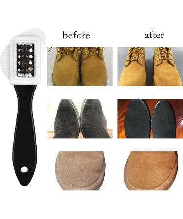 Suede Brush for Boots Nubuck Brush for Suede Leather Comprehensive Cleaning Tool for Shoes Bags and Jackets Removes Dirt and Restores Nap Gentle and Effective - Buy Online on GoSupps.com