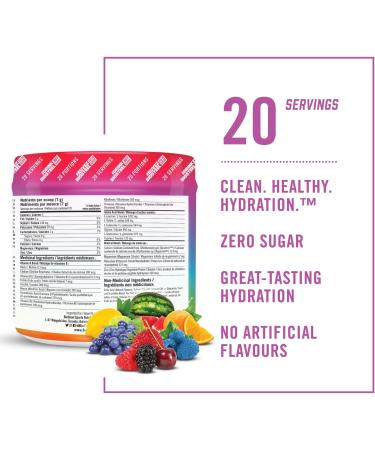 BioSteel Hydration Mix Great Tasting Hydration with Zero Sugar and No Artificial Flavours or Preservatives Rainbow Twist Flavour 20 Servings per Tub Rainbow Twist 20 Servings (Pack of 1) - Buy Online on GoSupps.com