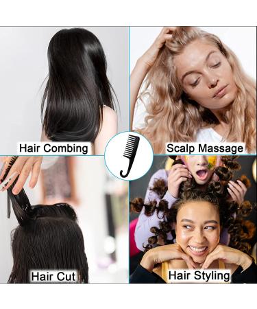 2PCS Premium Wide Tooth Shower Combs for Wet Curly Hair - Large Detangling Comb for Curls, Wigs, and Thick Hair - Detangler Hair Brush with Handgrip - Ideal for Knotting and Styling - Buy Online on GoSupps.com