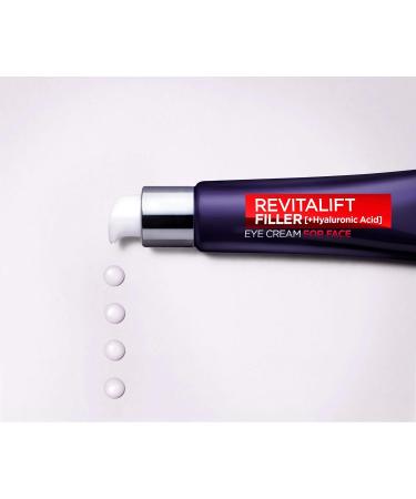 L'Oreal Paris Revitalift Filler Eye Cream for Face Moisturizer With Hyaluronic Acid Fragrance Free Alcohol Free 30ml 30 Milliliters - Buy Online on GoSupps.com