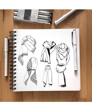 Ohuhu Fineliner Drawing Pens | 8 Sizes | Pigment Black Ink | Waterproof | Ideal for Writing, Drawing, Journaling, Sketching | Great for Anime, Manga, Watercolor | Artists & Beginners - Buy Online on GoSupps.com