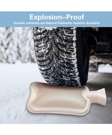 2L Foot Warmer & 2-in-1 Hot Water Bottle - Fluffy Cover for Adults & Kids | Ideal Heat Bottle for Cozy Feet & Bedtime Comfort - Buy Online on GoSupps.com