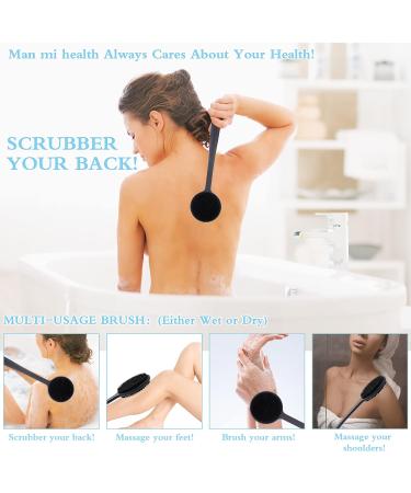 WLLHYF Silicone Back Scrubber - Long Handle Bath & Shower Brush for Effective Cleaning | International Shipping Available - Buy Online on GoSupps.com