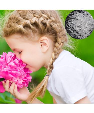 1000Pcs Clear Elastic Hair Bands with 4 Topsy Tail Tools - French Braid & Ponytail Styling Set for Girls, Women - Includes Rat Tail Comb - Buy Online on GoSupps.com