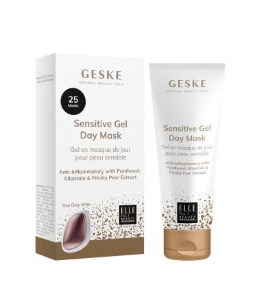 GESKE Sensitive Gel Day Mask | Use with our Sonic Warm & Cool Mask | Face Mask with Panthenol Allantoin & Prickly Pear Extract | Gentle Hydrating Formula | For sensitive irritated skin | Vegan