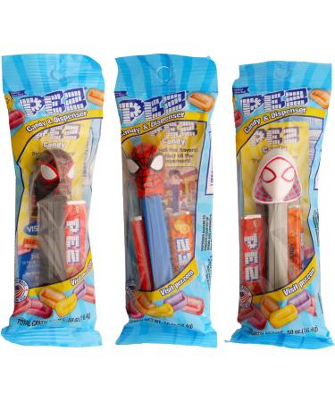 Spiderman PEZ Dispensers 4 Pack - Bundle with 3 Pez Dispensers Featuring Spiderman Plus PEZ Refill Pack | Marvel Spiderman PEZ Candy Dispenser & Candy Refills - Buy Online on GoSupps.com