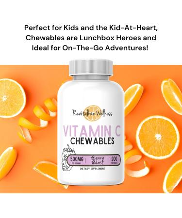 Revitalize Wellness Bundle | Vitamin C Chewables (Berry Blast) 60 Servings and Vitamin B3 Chewables (Vanilla) 300 Servings - Buy Online on GoSupps.com