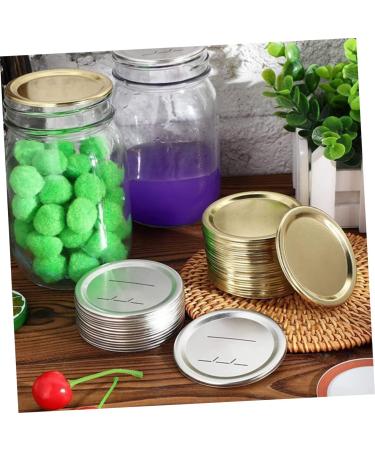 INOOMP 90 Pcs Mason Jar Lids Tinplate Date Discs Wide Jar Supplies Fishing Rod Pad Wide Jars Mouth Disc Coffee Things Lids Regular Mouth Coffee Supplies Jam Glass Bottle Cap Wide Mouth - Buy Online on GoSupps.com