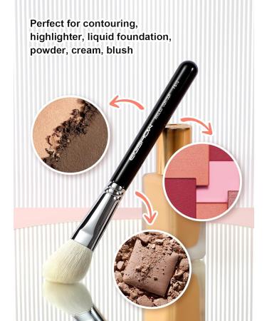 Contour Brush EIGSHOW Premium Face Angled Contour Makeup Brush with Luxe Saikoho Goat Hair Contour Foundation Brush for Cream Powder Liquid Blending Makeup Brush F610 - Buy Online on GoSupps.com