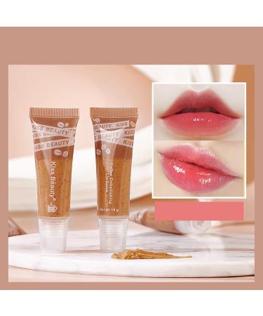 Moisturizing Lip Mask for Chapped Lips - Brown Lip Scrub with Soothing Gloss Smell | One Size - Buy Online on GoSupps.com