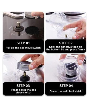 Child Locking Stove Button - 6-Piece Oven Protection Set | Safety for Kids | White - Buy Online on GoSupps.com