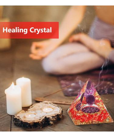 Orgone Pyramid with Healing Crystals Mandala - Energy Balancing Tool for Positive Vibrations - Buy Online on GoSupps.com