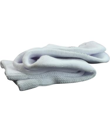 Yomandamor Women's Non-Binding Cotton Crew Diabetic Socks - 5 Pairs White - Buy Online on GoSupps.com