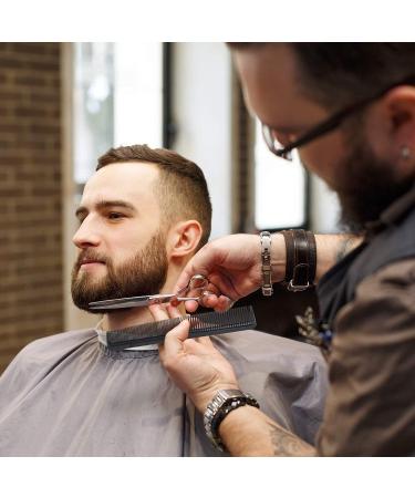 Fcysy 6 Inch Professional Thinning Shears for Hair Cutting - Barber Texturizing Scissors for Haircutting - Blending and Layering Scissors with Comb - Black Thinning Shears for Men, Women, and Dogs - Buy Online on GoSupps.com